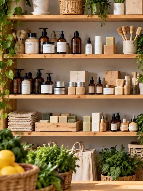 Fachada de la tienda ecológica Aira Espacio Bio en Ourense